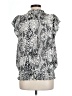 violet b. 100% Polyester Silver Short Sleeve Blouse Size L - photo 2