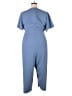 Lane Bryant Solid Blue Jumpsuit Size 28 - photo 2