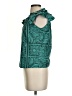 Omika 100% Cotton Teal Short Sleeve Blouse Size XS - photo 5