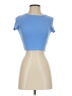 Zara Blue Short Sleeve Turtleneck Size S - photo 1