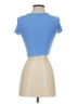 Zara Blue Short Sleeve Turtleneck Size S - photo 2