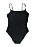 Solid & Striped Solid Black One Piece Swimsuit Size XL - photo 1