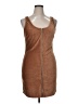Unbranded Solid Brown Casual Dress Size XL - photo 1