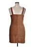 Unbranded Solid Brown Casual Dress Size XL - photo 2