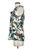 New Directions 100% Polyester Teal Sleeveless Blouse Size S - photo 5