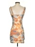 Shein Print Orange Tan Cocktail Dress Size 4 - photo 2