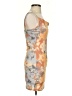 Shein Print Orange Tan Cocktail Dress Size 4 - photo 4