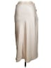 Aqua 100% Polyester Solid Tan Casual Skirt Size M - photo 1