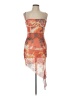 Unbranded 100% Polyester Paisley Orange Brown Casual Dress Size L - photo 1