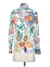 J.Crew 100% Cotton Print White Ivory 3/4 Sleeve Blouse Size 00 - photo 2