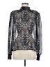 Aqua Black Long Sleeve Blouse Size M - photo 1