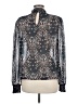 Aqua Black Long Sleeve Blouse Size M - photo 2