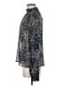 Aqua Black Long Sleeve Blouse Size M - photo 5
