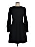 J.Crew 100% Polyester Solid Black Casual Dress Size 6 - photo 1