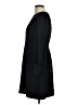 J.Crew 100% Polyester Solid Black Casual Dress Size 6 - photo 5