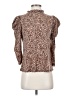 CeCe Animal Print Brown 3/4 Sleeve Blouse Size S - photo 1