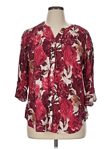 Sara Michelle 3/4 Sleeve Blouse (view 1)