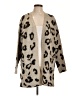 Modern Lux Animal Print Tan Cardigan Size L - photo 1