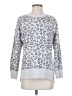 Green Tea 100% Cotton Animal Print Silver Pullover Sweater Size S - photo 1