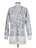 Green Tea 100% Cotton Animal Print Silver Pullover Sweater Size S - photo 2