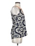 Le Sample 100% Polyester Blue Sleeveless Blouse Size S - photo 4