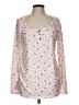 Shein Pink Long Sleeve Henley Size 12 - photo 1