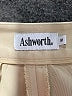 Ashworth 100% Polyester Solid Yellow Khaki Shorts Size 12 - photo 3