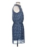 Xhilaration 100% Polyester Paisley Blue Cocktail Dress Size XS - photo 4