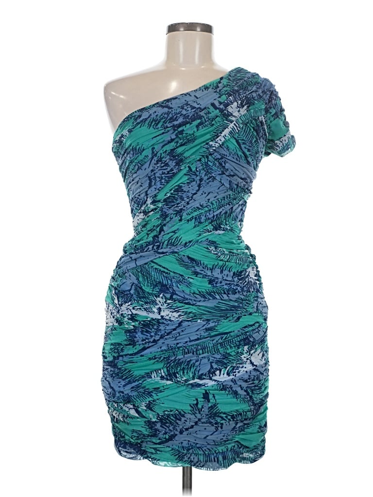 Pre-owned Bcbgmaxazria Cocktail Dress In Teal