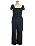 Old Navy 100% Rayon Polka Dots Blue Jumpsuit Size XL - photo 2