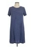 Gap Stripes Blue Casual Dress Size L (petite) - photo 1