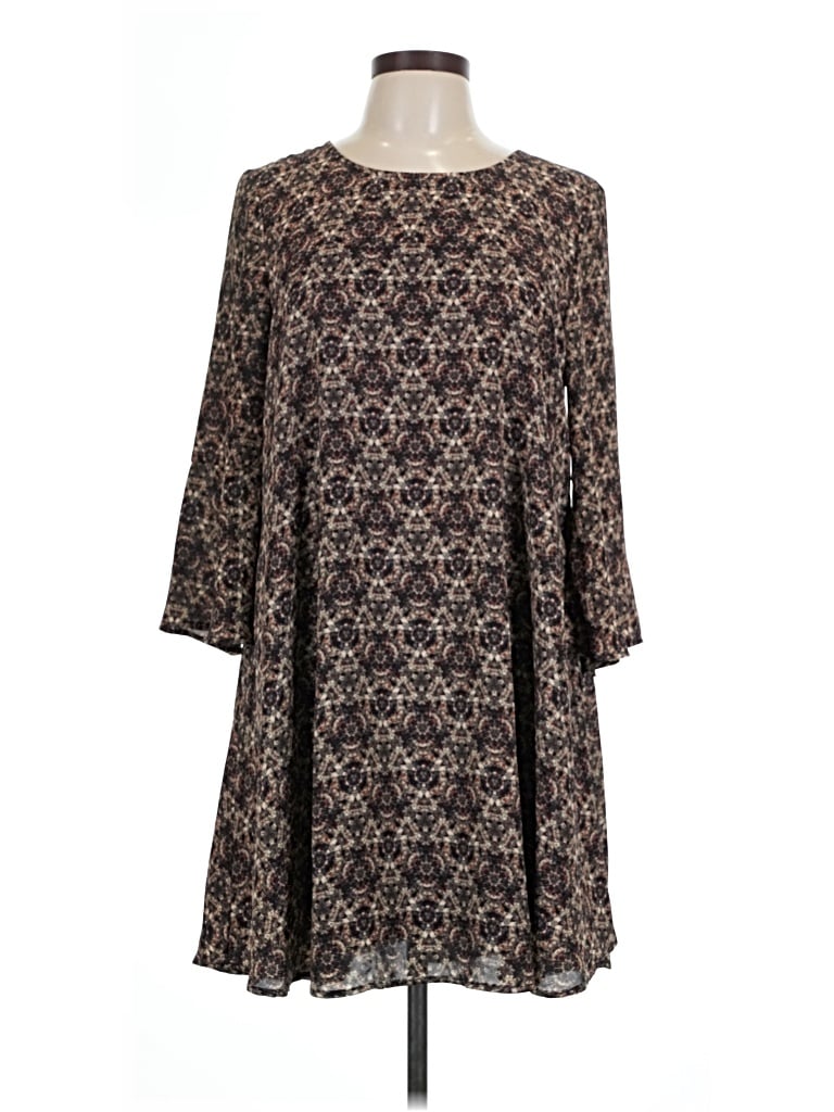 Pre-owned Cupio Casual Dress In Brown
