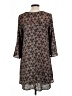 Cupio 100% Polyester Paisley Brown Casual Dress Size L - photo 2