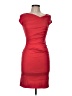 Talbot Runhof Solid Red Cocktail Dress Size M (estimated) - photo 1