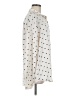 Haver 100% Polyester Polka Dots Ivory Long Sleeve Blouse Size M - photo 4