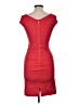 Talbot Runhof Solid Red Cocktail Dress Size M (estimated) - photo 2
