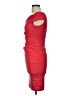 Talbot Runhof Solid Red Cocktail Dress Size M (estimated) - photo 5
