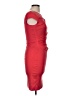 Talbot Runhof Solid Red Cocktail Dress Size M (estimated) - photo 4