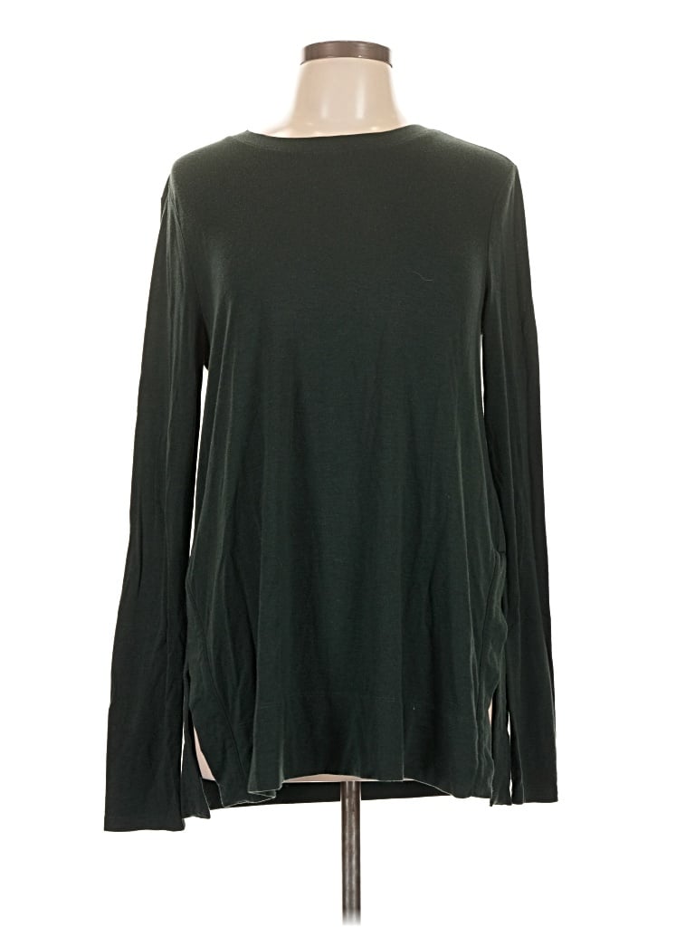 Pre-owned Daily Ritual Long Sleeve T-shirt In Green