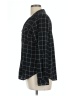 Adrienne Vittadini Plaid Black Long Sleeve Blouse Size L - photo 5