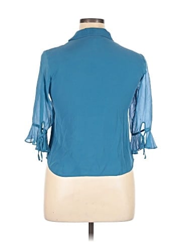 Alfani 3/4 Sleeve Silk Top (view 2)