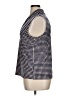 Anne Klein Houndstooth Blue Sleeveless Blouse Size XL - photo 5