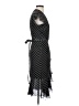 Etcetera 100% Silk Polka Dots Black Cocktail Dress Size 2 - photo 4