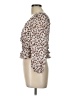 The Impeccable Pig 100% Polyester Brown 3/4 Sleeve Blouse Size L - photo 5