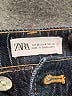 Zara 100% Cotton Chevron-herringbone Blue Jeans Size 6 - photo 6