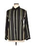 Unbranded Stripes Black Long Sleeve Blouse Size XL - photo 1