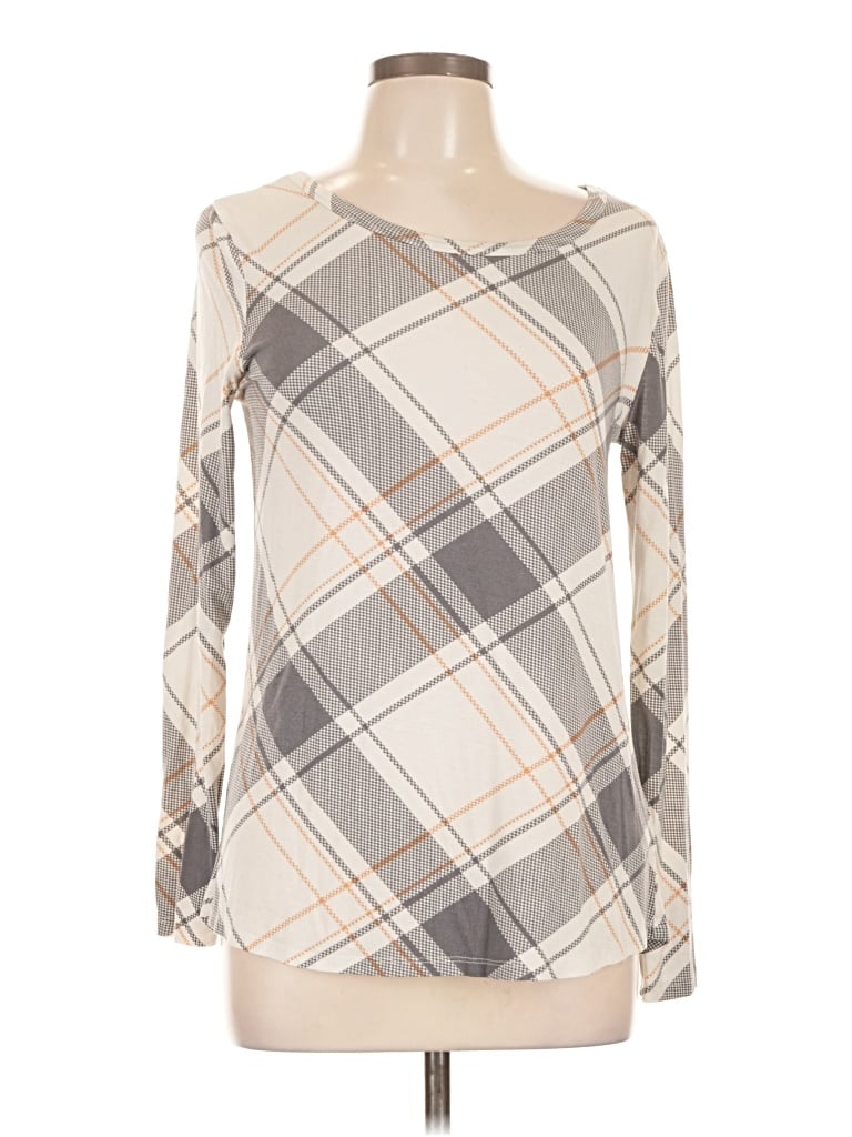 Pre-owned 24/7 Maurices 3/4 Sleeve T-shirt In Ivory