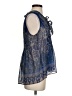 Joie 100% Silk Blue Sleeveless Silk Top Size XS - photo 4