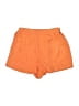 Shein 100% Polyester Solid Orange Shorts Size L - photo 1
