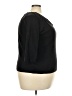 Rafaella Studio 100% Cotton Black 3/4 Sleeve Top Size 2X - photo 4